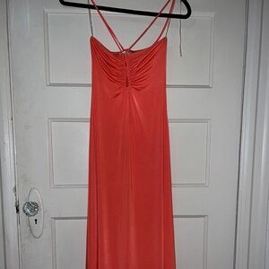 Sincerely Jules Neon Orange Sun Dress